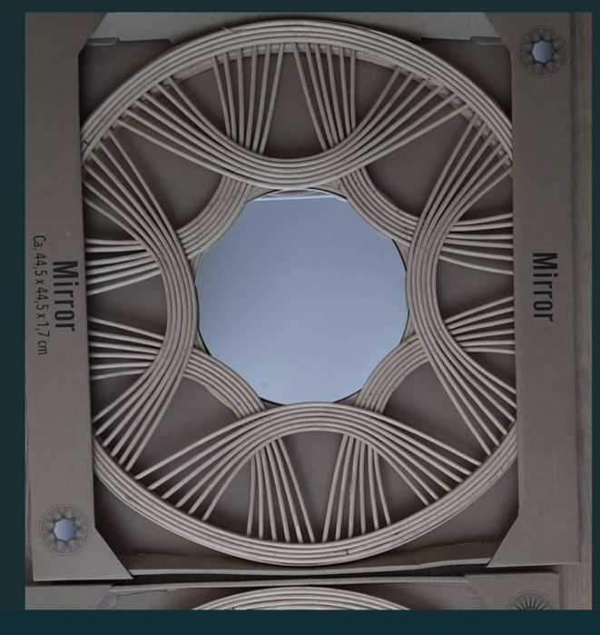 Wiklinowe boho lustro