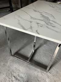 Stół nowy beliani chrom metal mdf 160x80