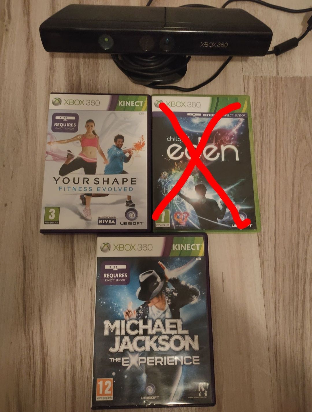 Kinect Xbox 360 plus gry