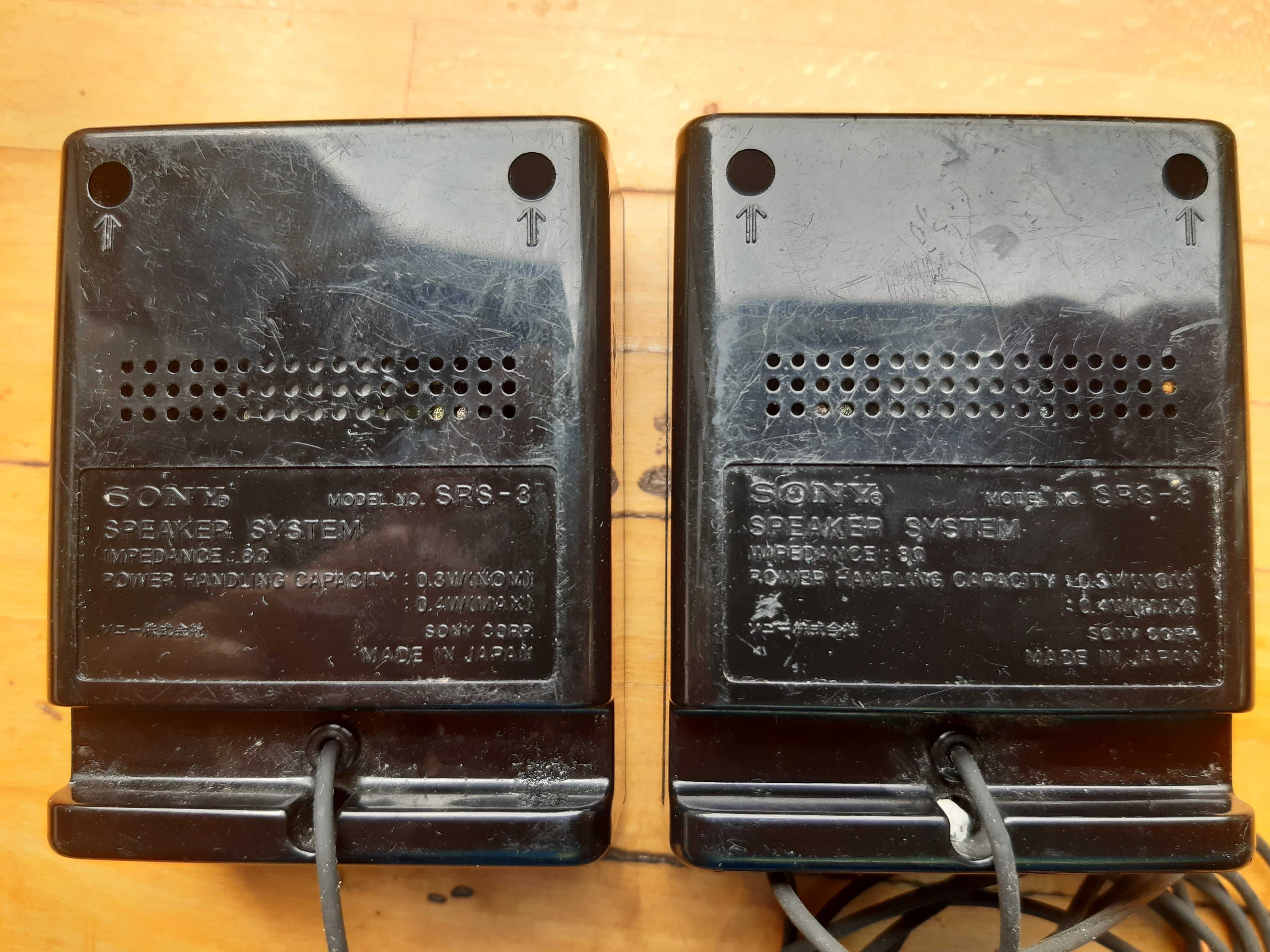 Minigłośniki Sony SRS-3 vintage