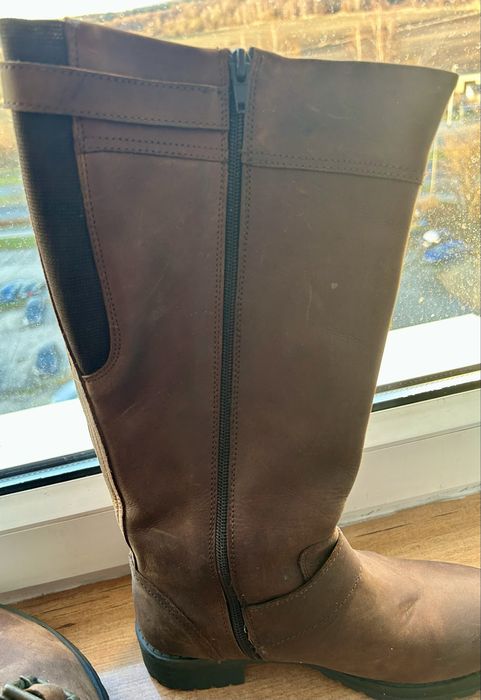 Damskue skórzane oficerki