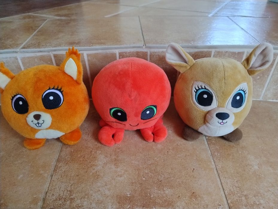 Maskotka Biedronka zestaw pluszak przytulanka wiewiórka sarenka rak