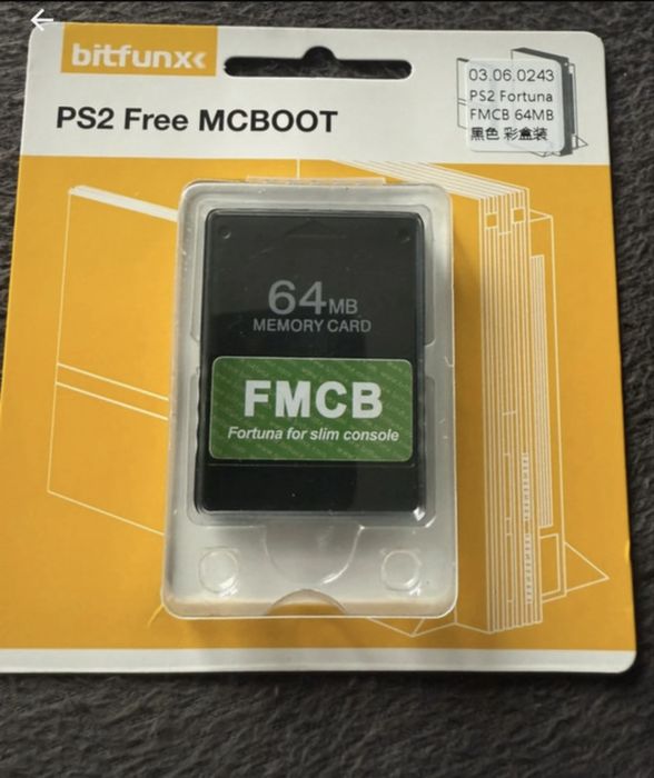 Karta pamieci do PS2 slim - Free McBoot (FMCB) 64MB - Fortuna
