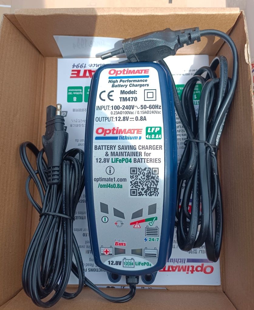 Ładowarka Optimate Lithium 4s (LIFEPO4, litrowy)