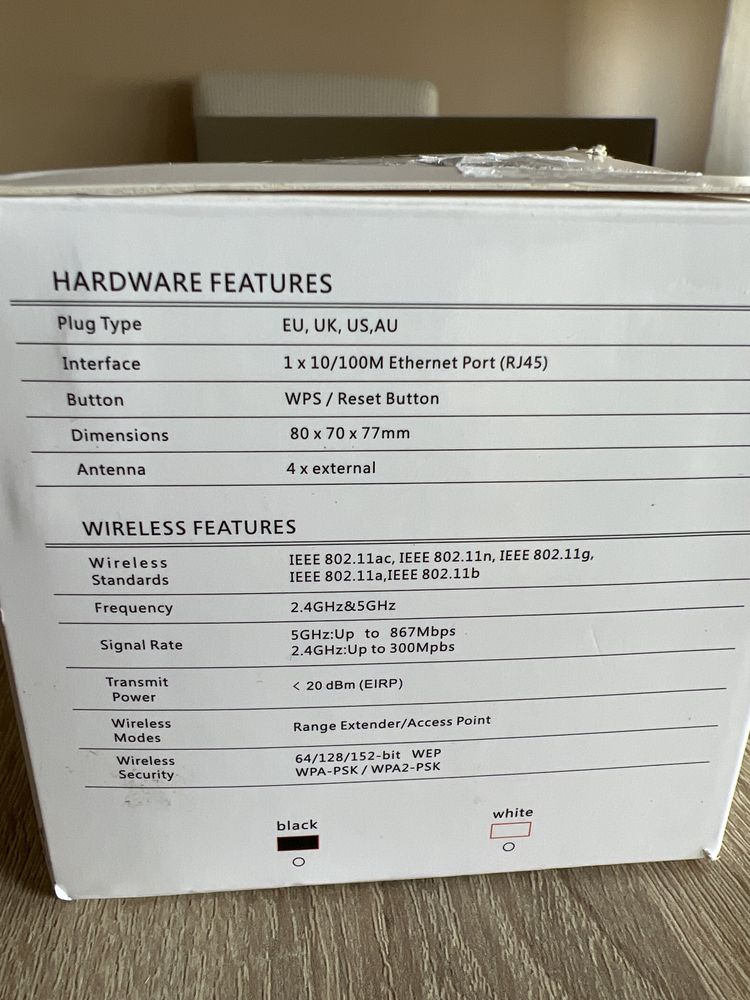 Wi-Fi Extender 2.4 i 5 GHz PIX-LINK