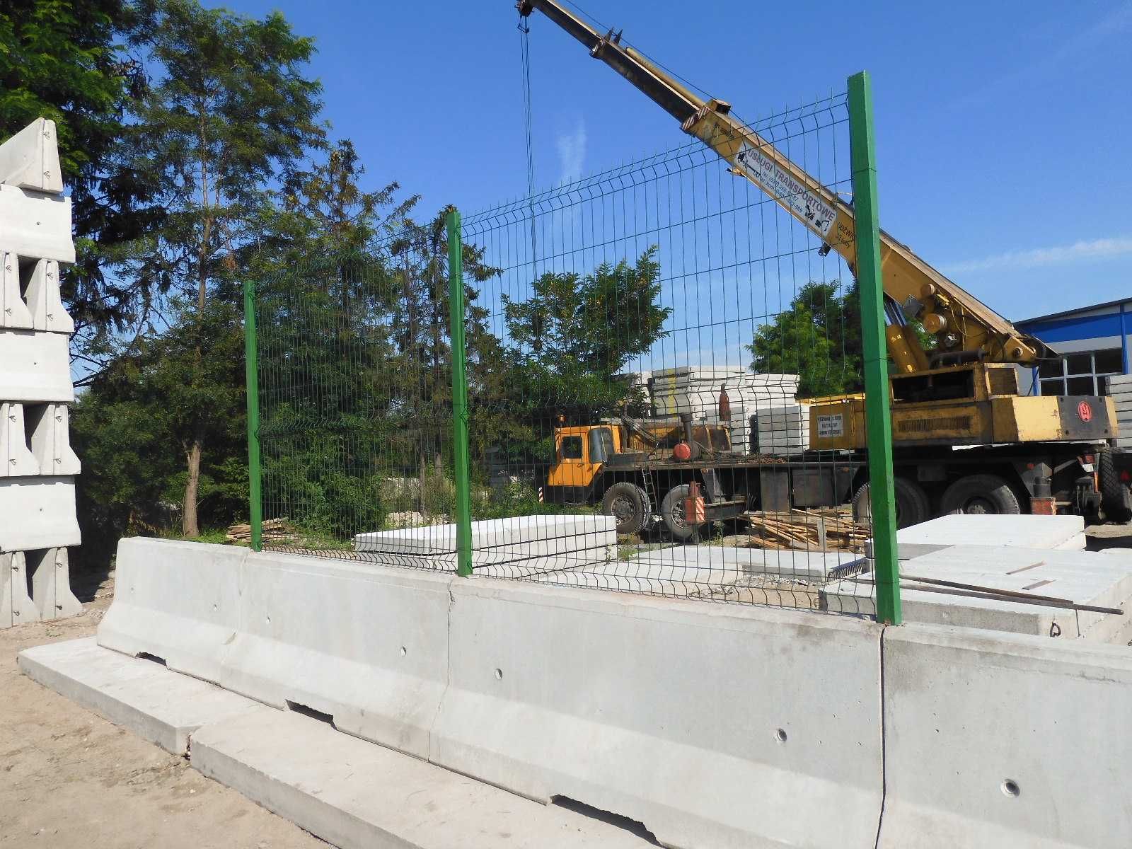 Bariery drogowe betonowe używane dwustronne malowane
