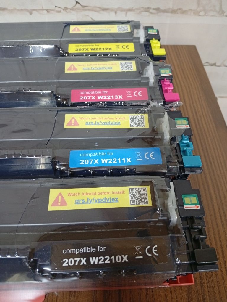 4x toner 207X do drukarki HP color laser Jet pro
