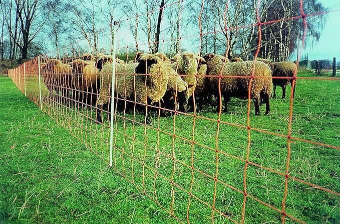 Siatka dla owiec OviNet, 50m, 90 cm, poj. szpic, pomarańczowy, Kerbl