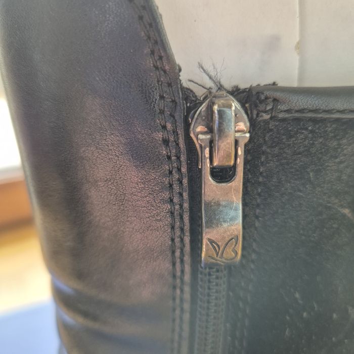 Botki skórzane r. 38, czarne f. Caprice s.db