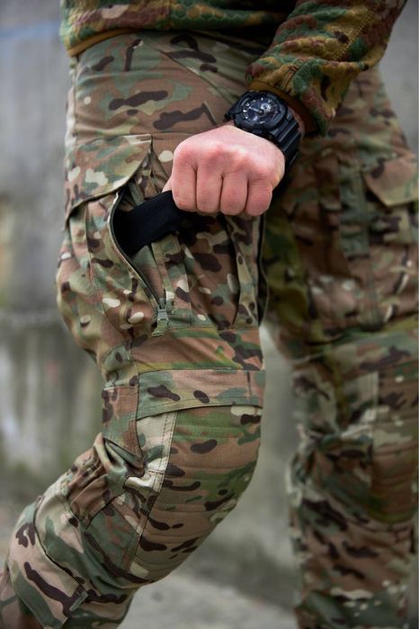 Тактично-штурмові штани KS pro gen 2 мульткам з флісовою підкладкою