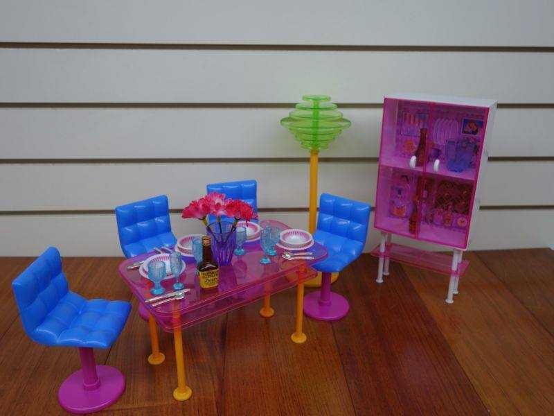 Мебель для куклы Барби кукольная ванна спальня кухня гостинная диван