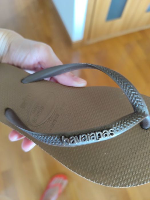 Havaianas originais bege escuro tamanho 37/38