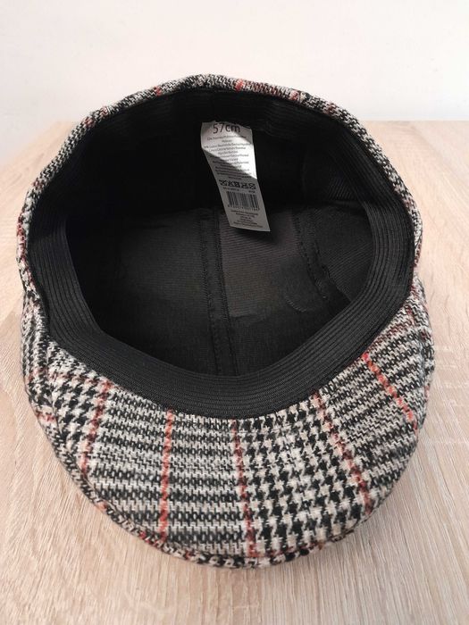 Nowa czapka z płaskim daszkiem, Retro_krateczka rozm. 57 (szara) UC_II