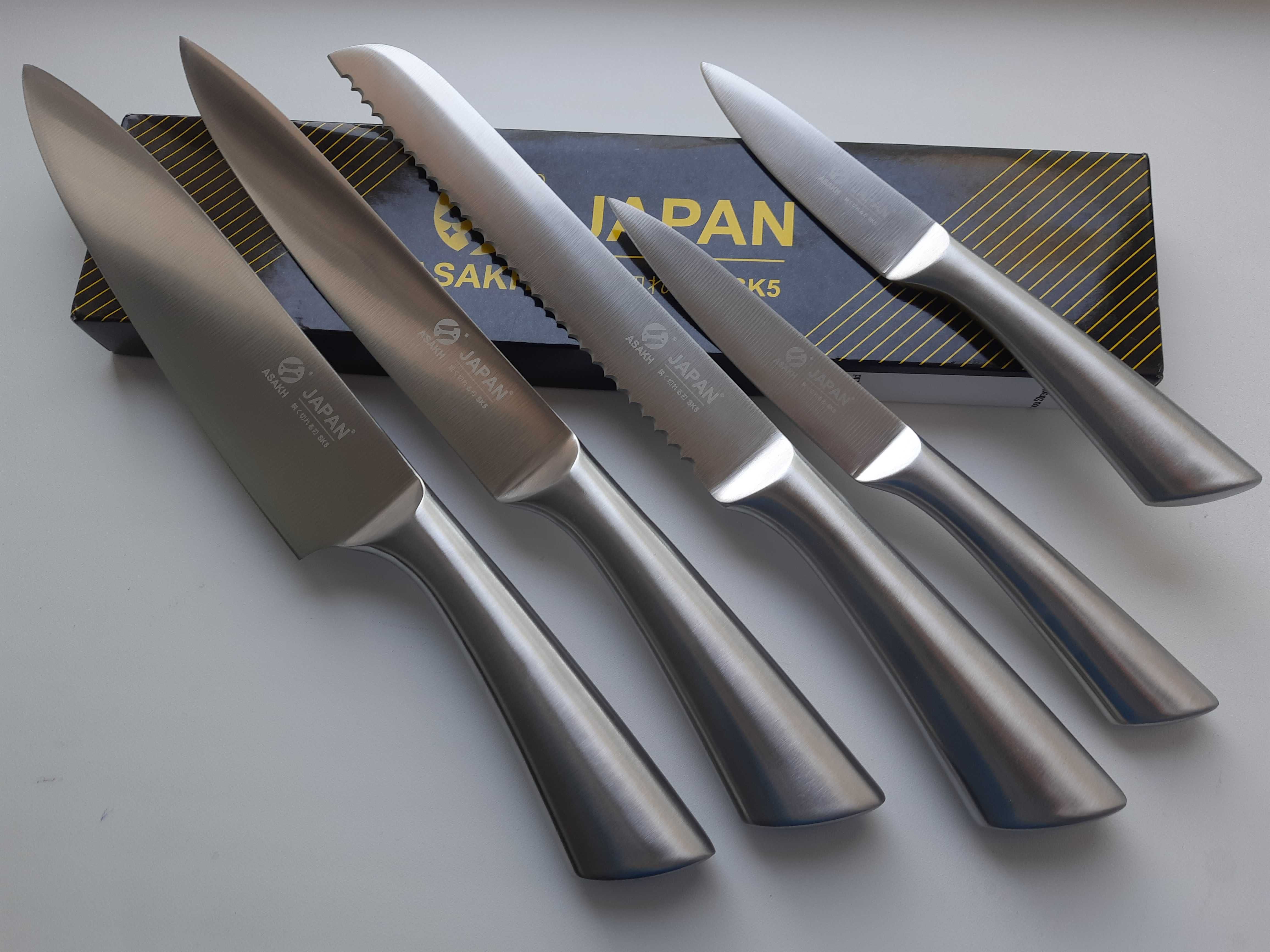 Набір Цільнометалевих Професійних Ножів - Сталь 3CR13MOV Japan