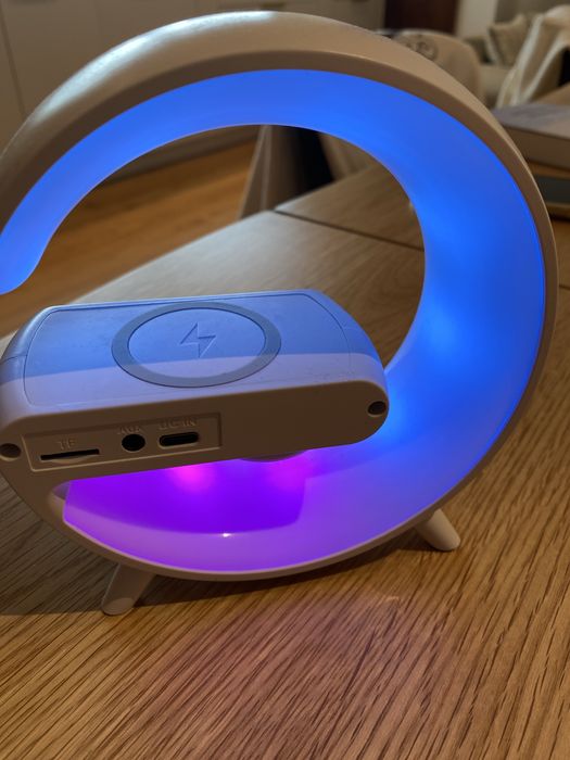 Carregador wireless Despertador relogio bluetooth musica mp3 player