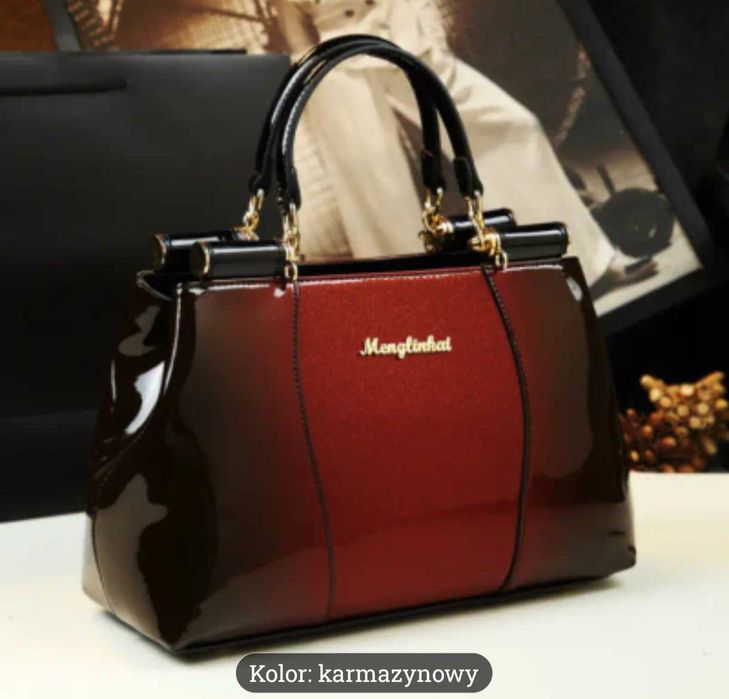 Nowa torebka damska elegancka naturalna skóra