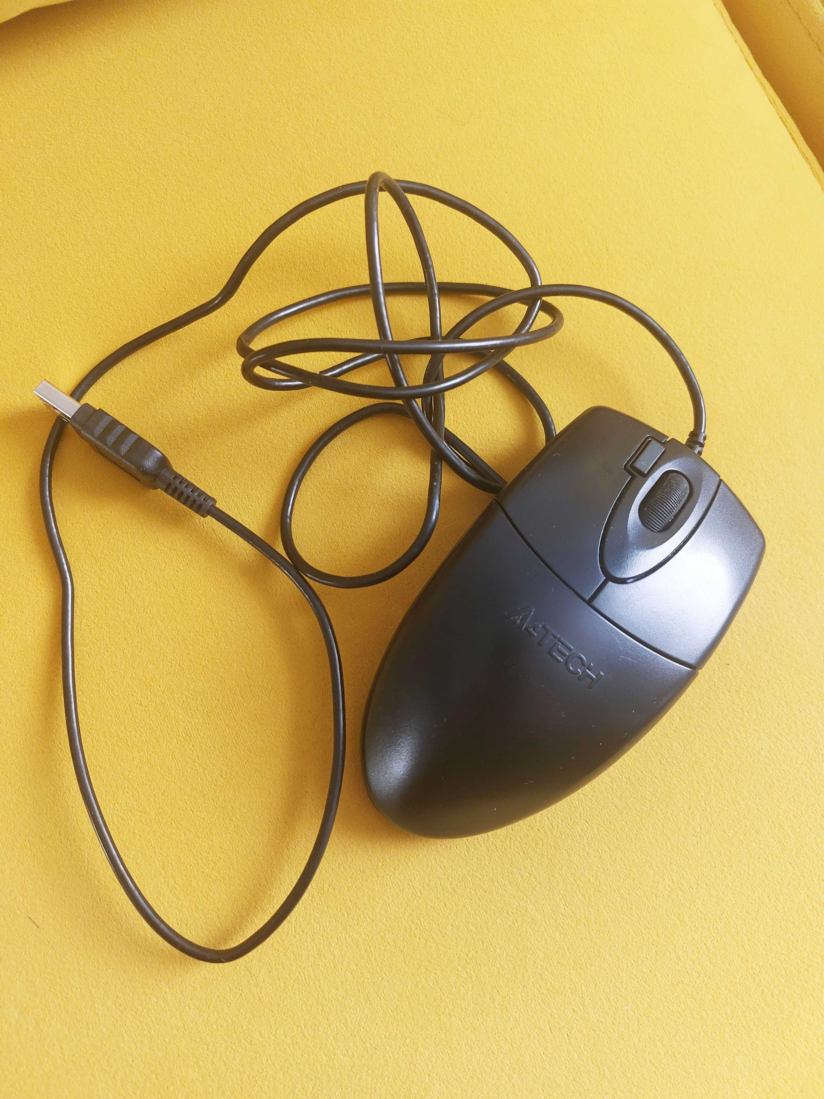 Myszka A4Tech przewodowa czarna USB