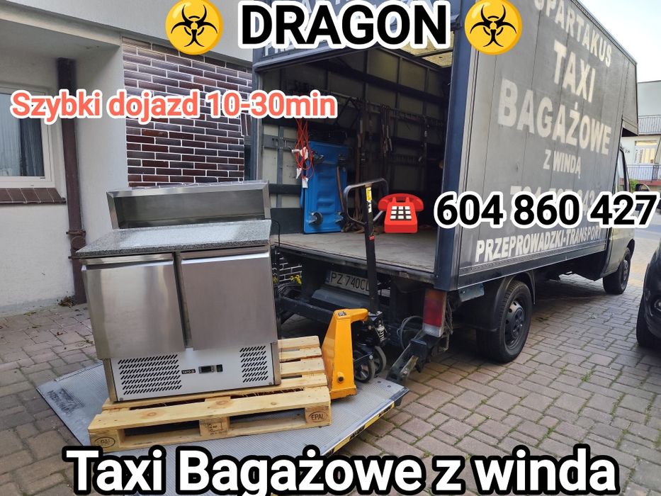 DRAGON Taxi Bagażowe winda,Bagazowka,Transport Motocykli,Auto Laweta