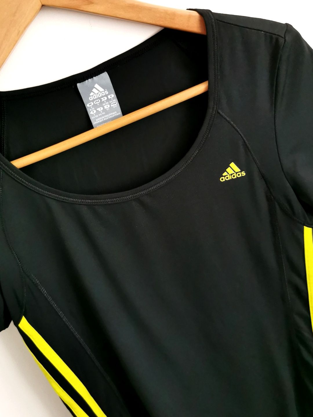 Adidas koszulka krótki rękaw t-shirt damska logowana S/M