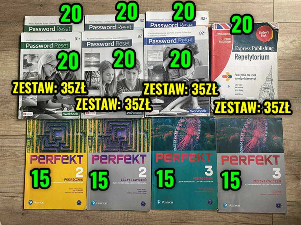 KSIĄŻKI / PODRĘCZNIKI do szkoły średniej (Liceum, Technikum)