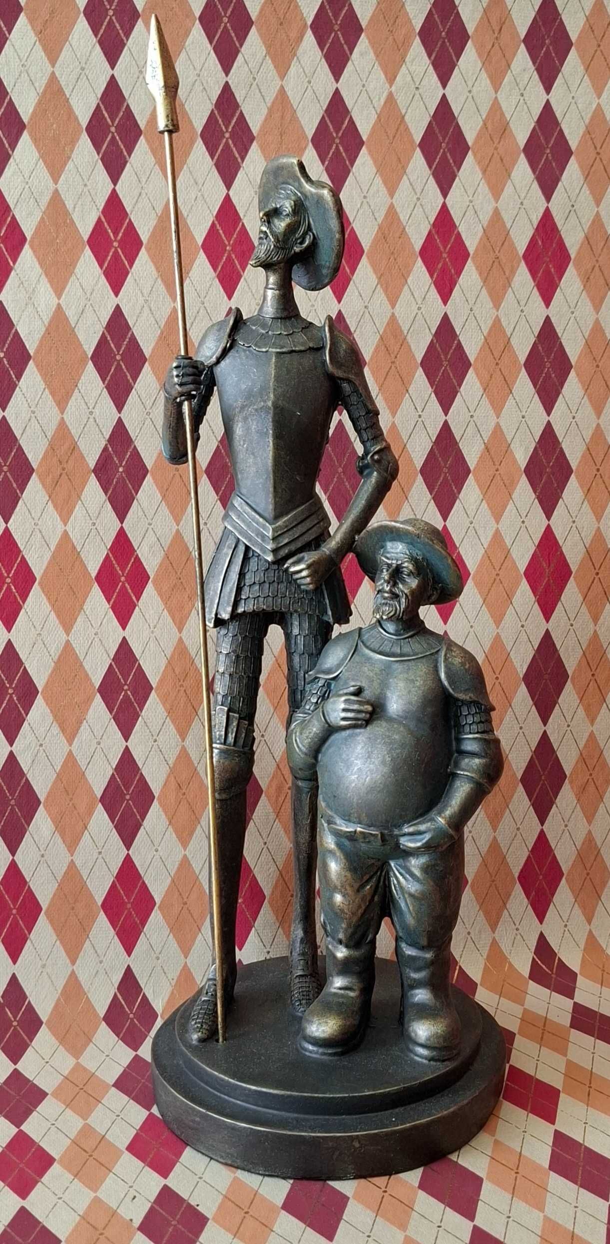 Estatueta D. Quixote e Sancho Pança