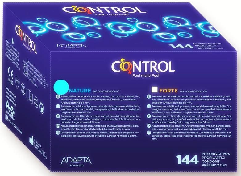 Preservativos Control CAIXA com 144 unidades