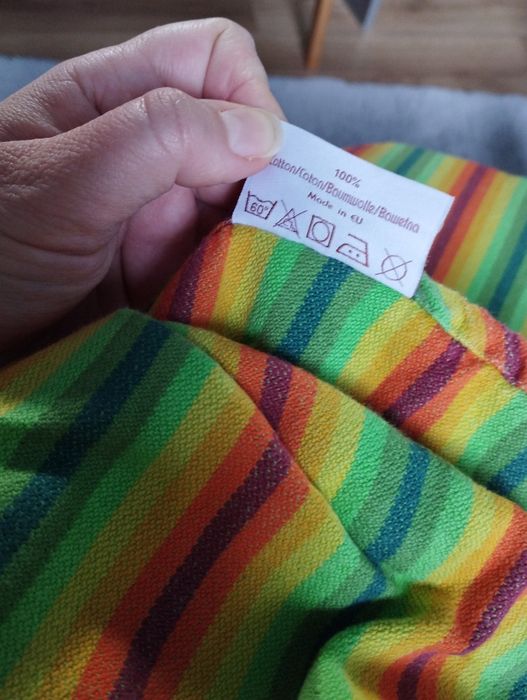 Chusta tkana skośno - krzyżowo natibaby pasiak