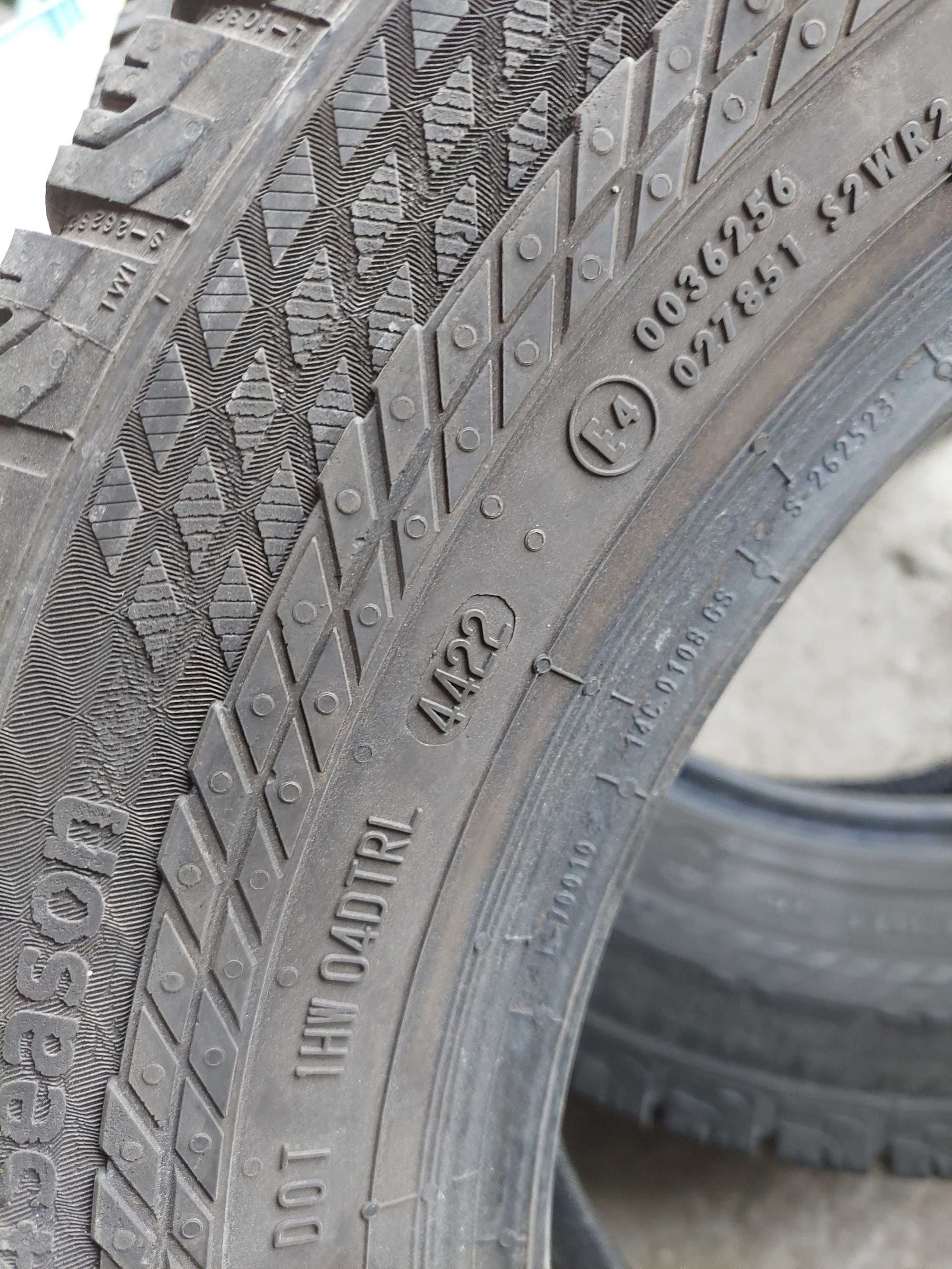 Ładne opony CAŁOROCZNE 215/65R16C CONTINENTAL 2021r (K700)