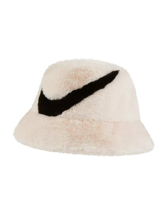 Nike Swoosh faux fur bucket hat панамка жіноча