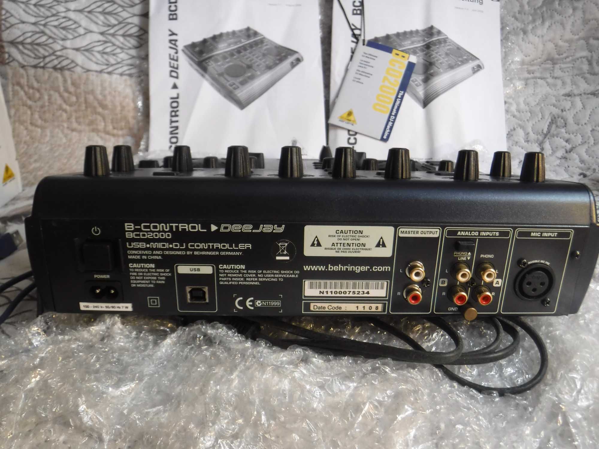 Behringer BCD200 dj’ski kontroler usb midi z mikserem audio interfejs