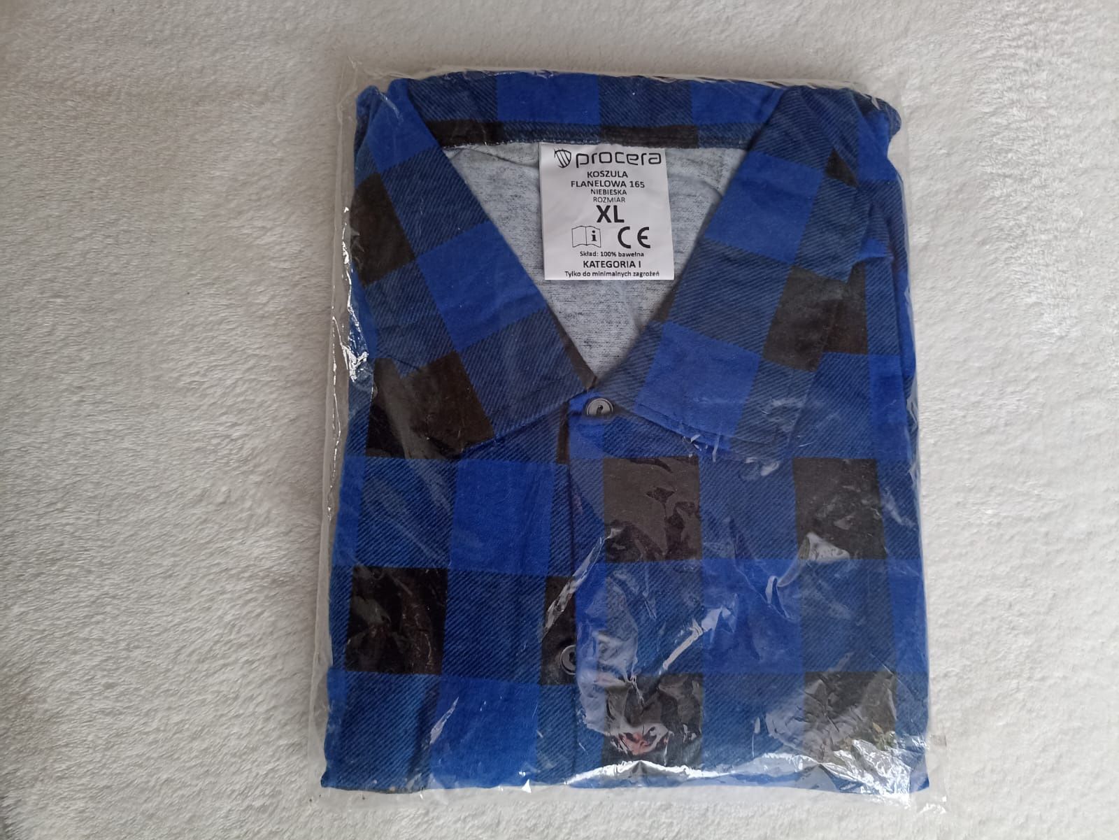 Nowa koszula męska flanelowa roz.XL 43 Bawełna Kratka