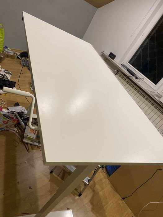 Biurko 160x80 regulowane góra dół IKEA SKARSTA