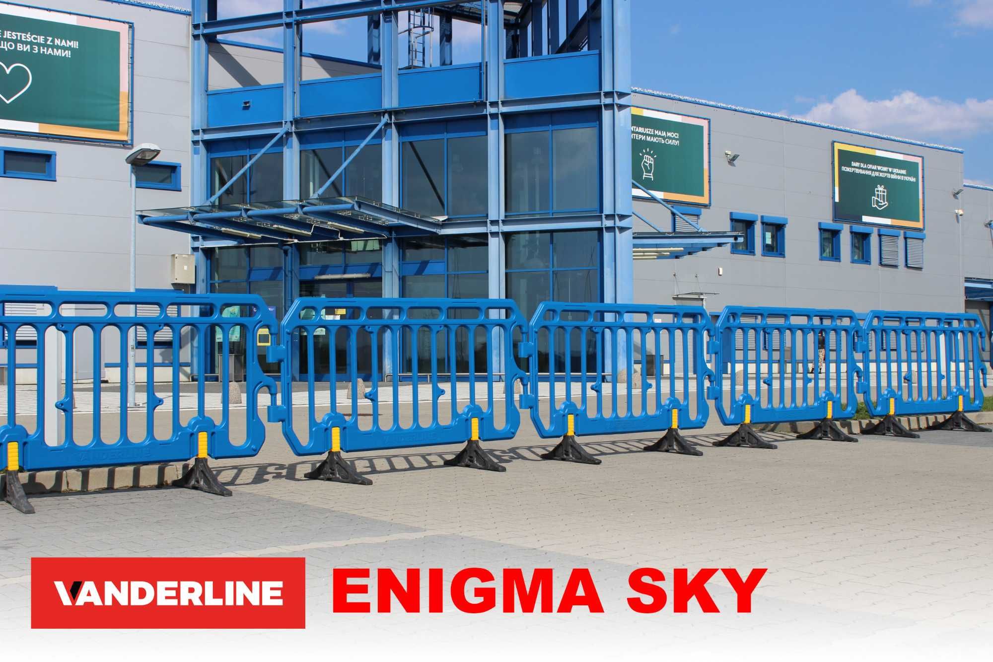 ENIGMA SKY - Nowa barierka tymczasowa, eventowa z tworzywa HDPE