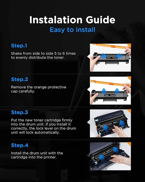 Тонер-картридж Timink TN2420, чорний, 2 шт