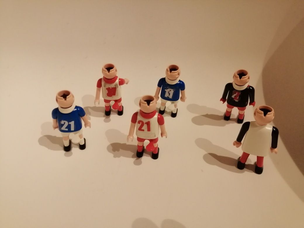Bonecos Playmobil, futebol.