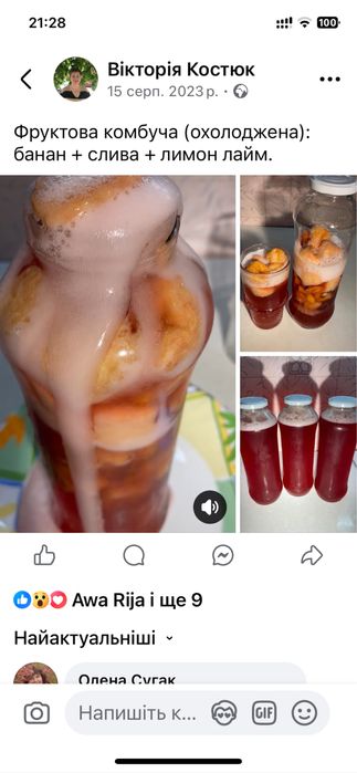 Чайний гриб/комбуча на 1л, 3л банку та на лимонадницю. Домашній квас.