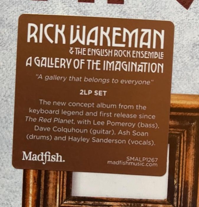 Rick Wakeman -A Gallery Of The Imagination 2LP (2 вініла).Запакований.