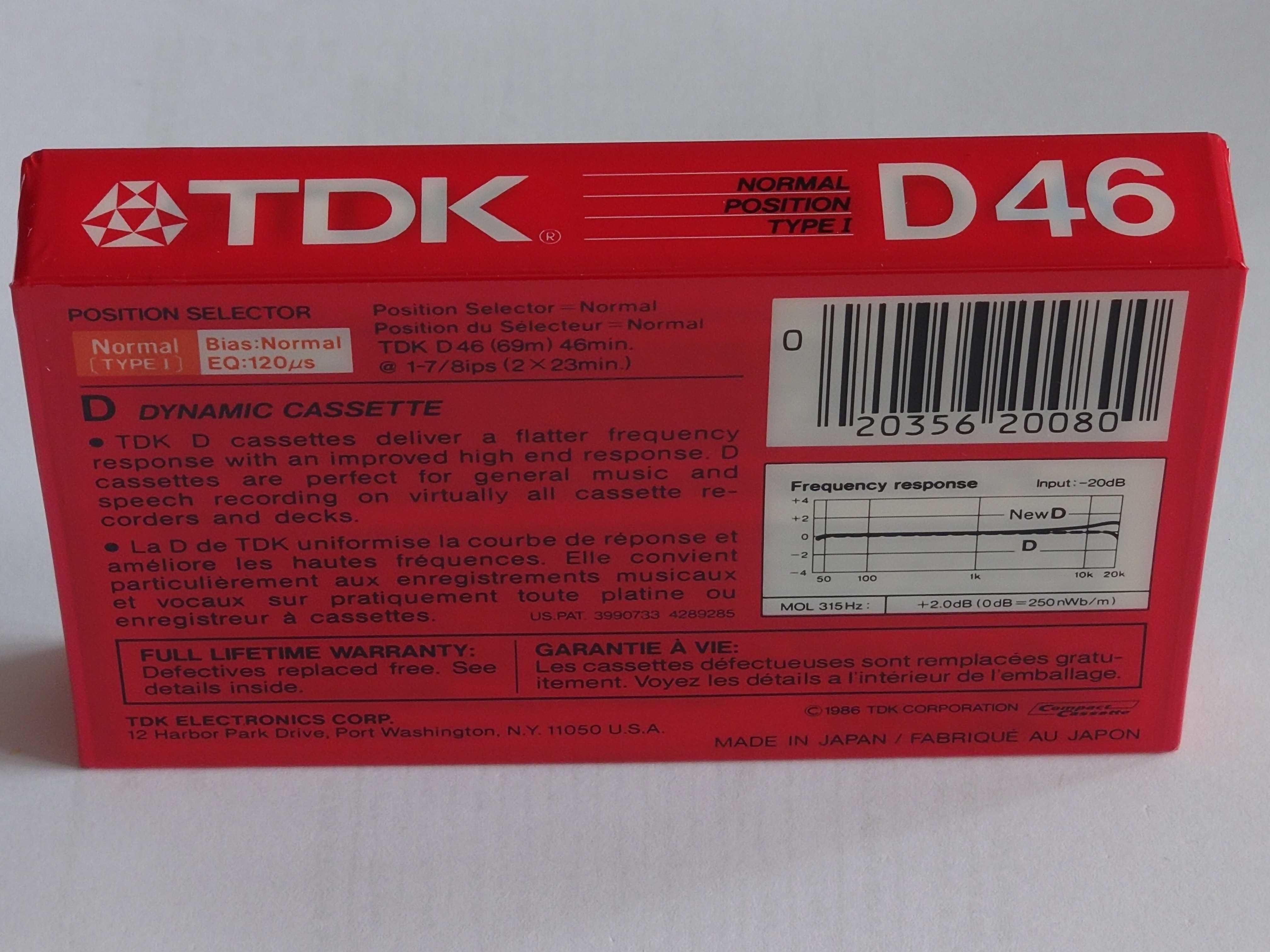 TDK D46 model na rok 1986 - rynek amerykański -Jedyna na OLX!!