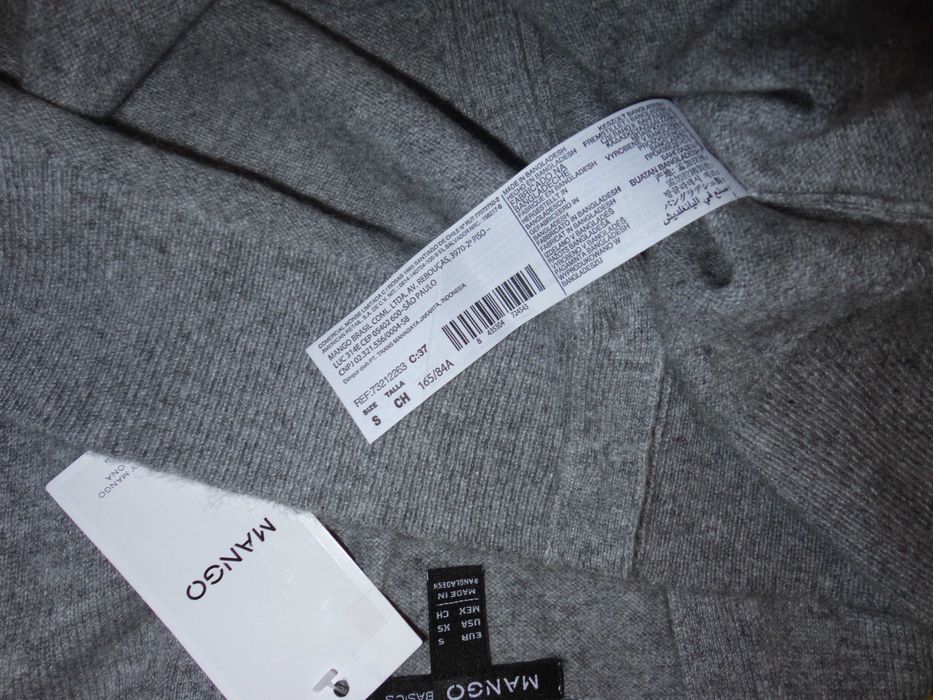 Casaco 100% caxemira Cinzento mesclado Mango