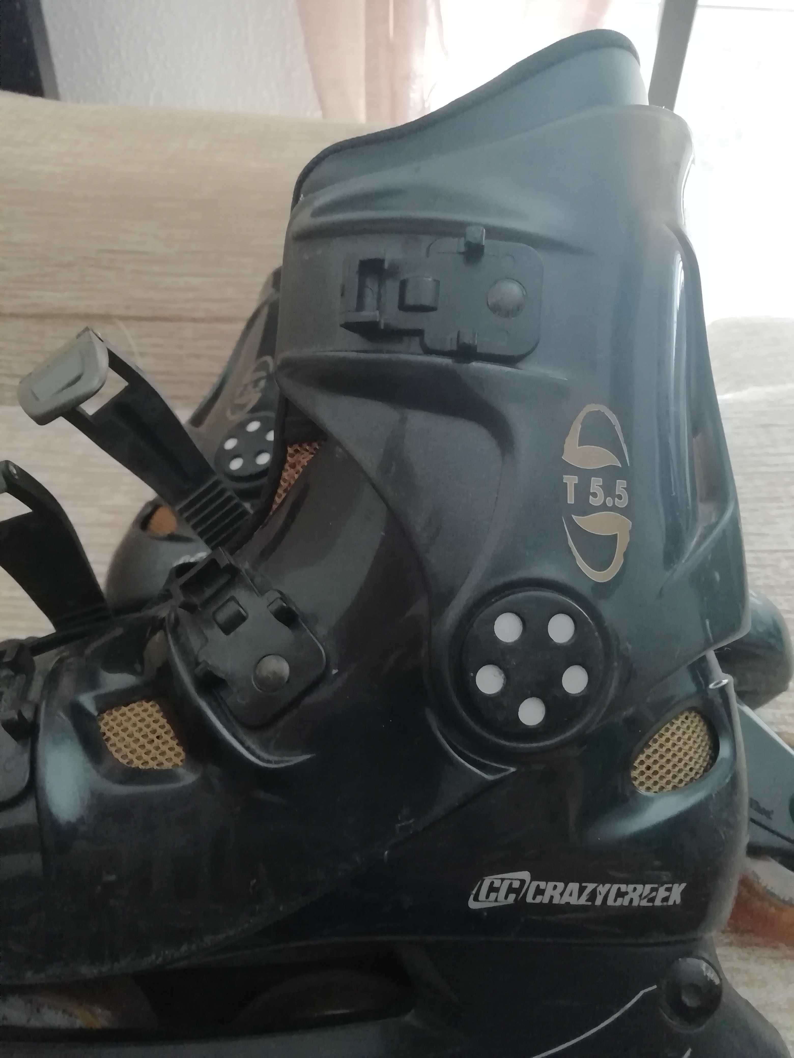 Patins em linha	crazycreek	ABEC 1	tamanho 5,5	calçam nº 40	4 rodas*