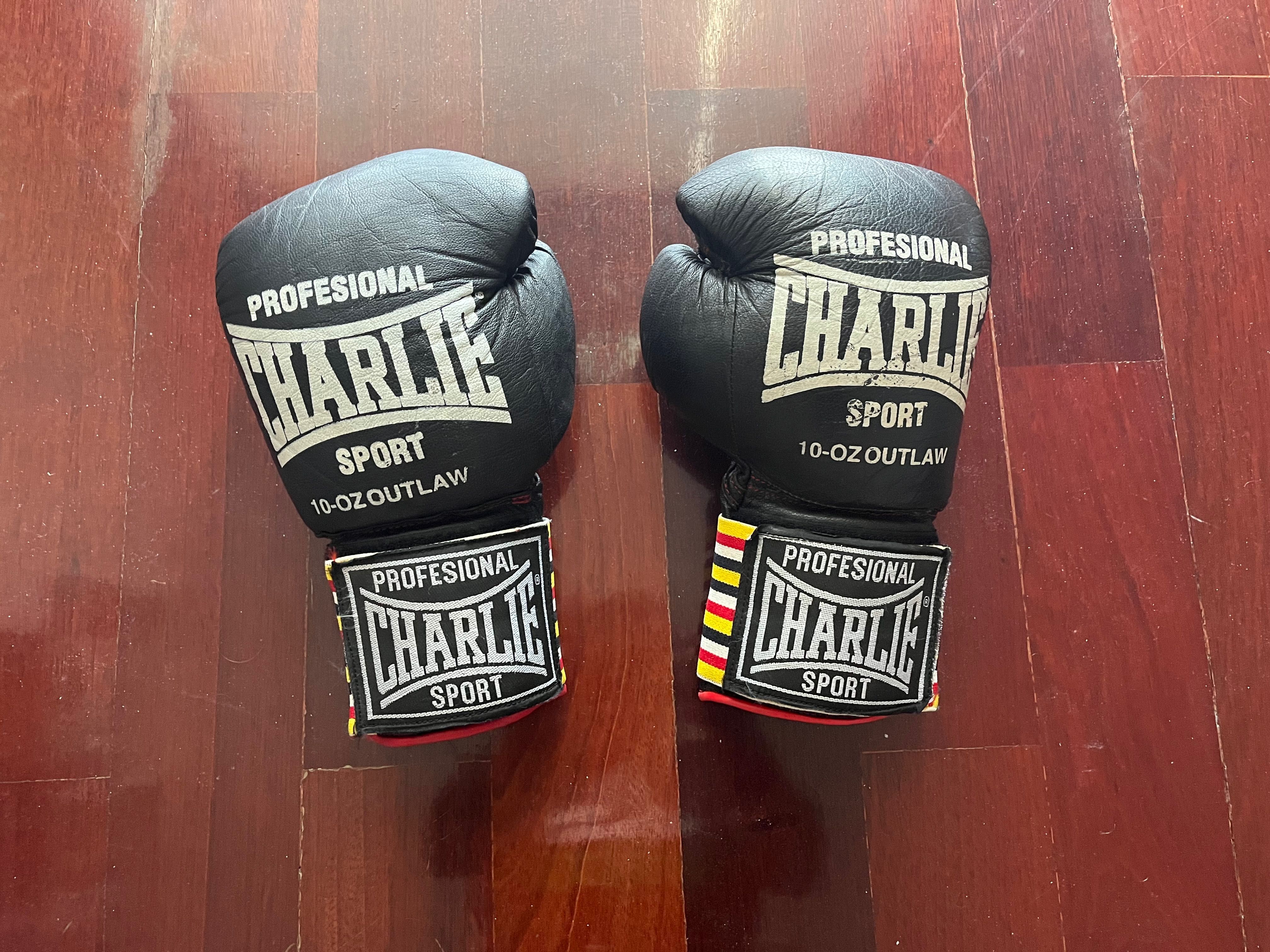 Luvas de boxe Profesional Charlie Sport 10-Oz, com pouco uso