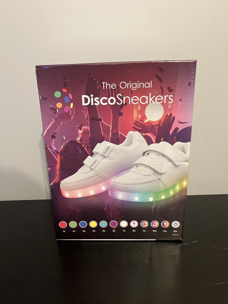 Świecące buty LED na rzepy DiscoSneakers