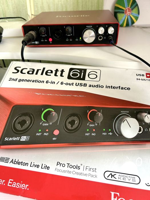 Focusrite Scarlett 6i6 2nd genetation 6 in/6 out