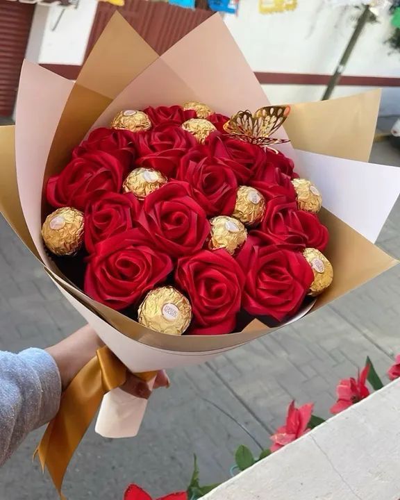 Buquê de rosas de Cetim