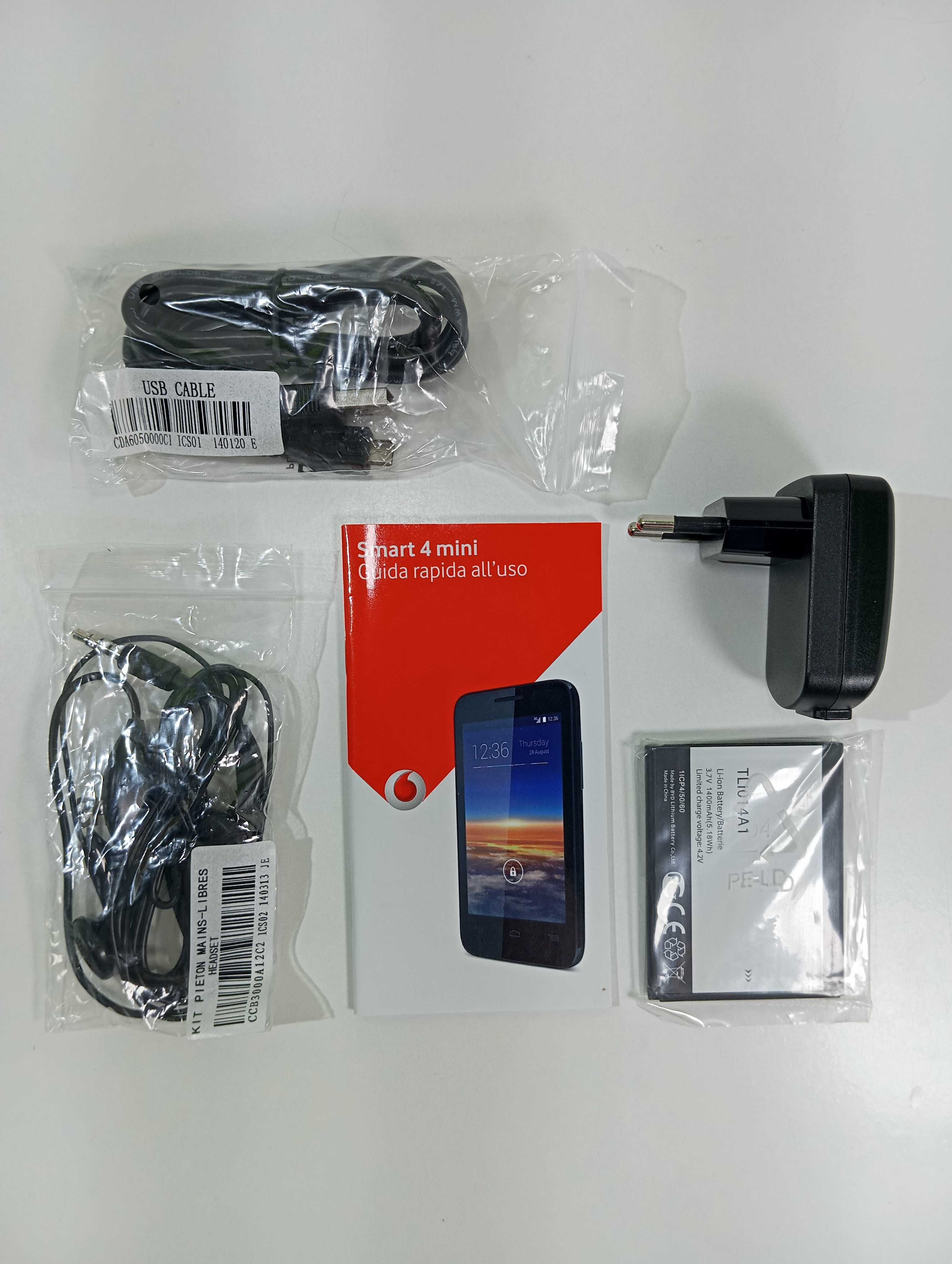 Smartfon Vodafone Smart 4 Mini 512MB/4GB z podstawowymi funkcjami EN