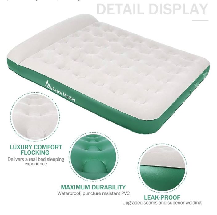 nadmuchiwane łóżko gościnne dla 1 osoby