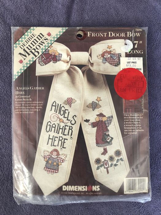 Бант Dimensions 72292 Debbie Mums Bow Angles gather here Вишивка
