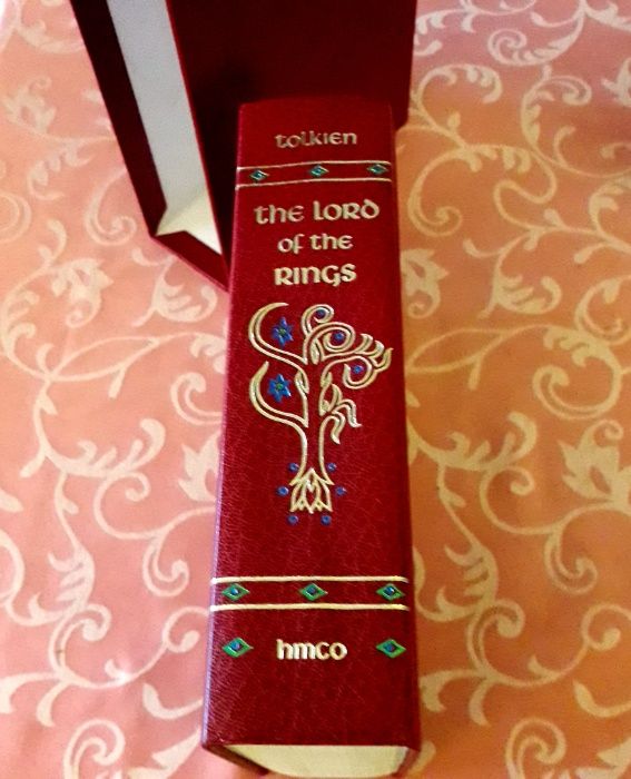 J R R Tolkien - Senhor dos Anéis - HMCo Collectors Ed.Leather Slipcase