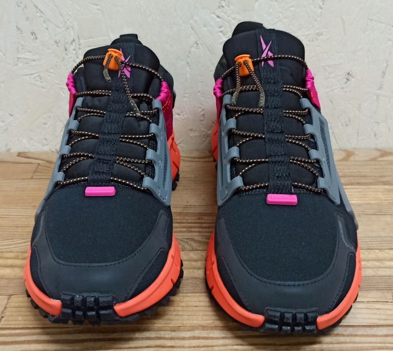 Reebok Zig Kinetica Edge кроссовки мужские черные с оранжевым термо