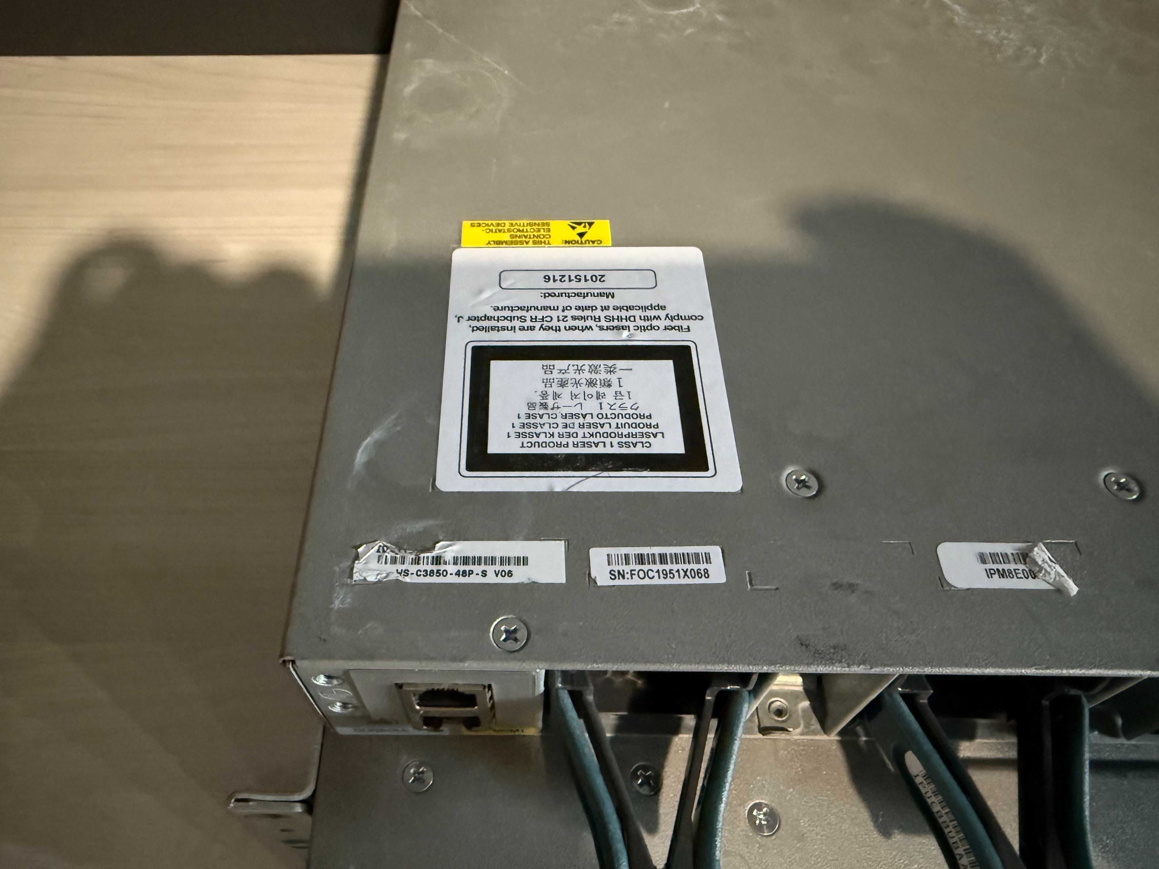 48РОЕ + Коммутаторы Cisco Catalyst WS-C3850-48P-S нал/безнал